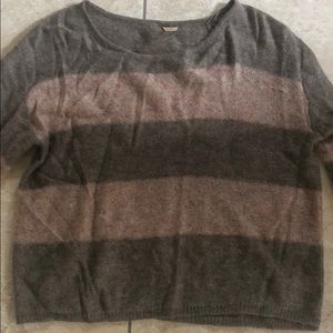 Mohair blend striped sweater